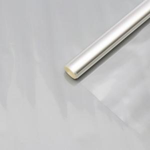 Пленка упаковочная прозрачная без рисунка для цветов и подарков в рулоне 50 см*11 м 200 г