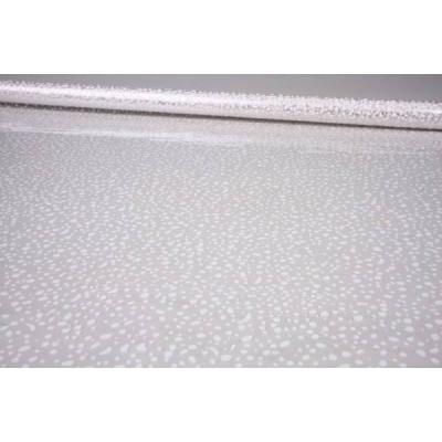 Пленка упаковочная прозрачная с рисунком для цветов и подарков в рулоне 70 см*8 м Мошка белый 62259б