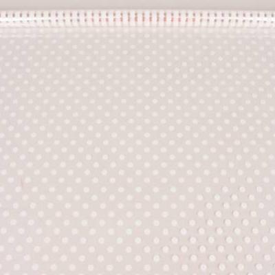 Пленка упаковочная прозрачная с рисунком для цветов и подарков в рулоне Бисер 70 см Белый