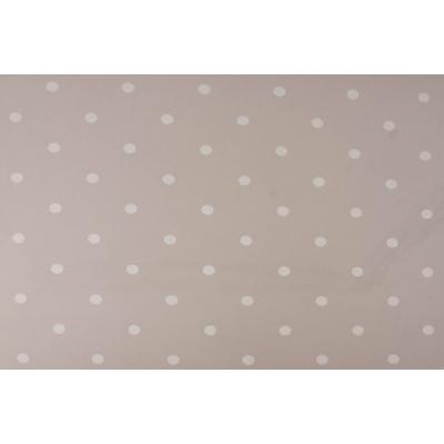 Пленка упаковочная прозрачная с рисунком для цветов и подарков в рулоне Горошины 70 см*8 м Белый