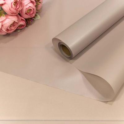 Плёнка флористическая матовая в рулоне 58 см*10 м Серо-сиреневый 4407482