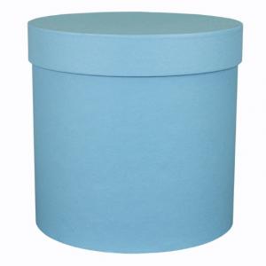 Подарочная коробка круглая 13.5*13.5 см Голубой 530892
