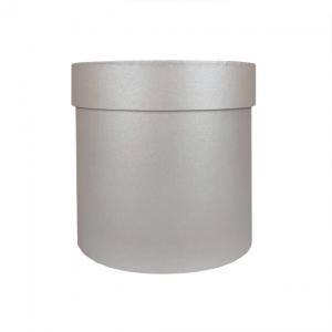 Подарочная коробка круглая 15*15 см Серебро 530897