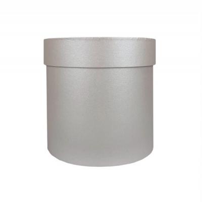 Подарочная коробка круглая 15*15 см Серебро 530897