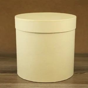 Подарочная коробка круглая 15*15 см Светло-желтый 535947