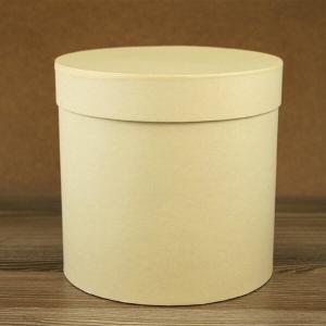 Подарочная коробка круглая 15*15 см Светло-желтый 535947