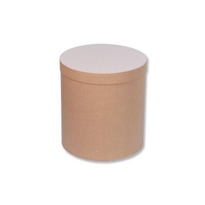 Подарочная коробка круглая 18*18 см Крафт 530366к