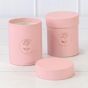 Подарочная коробка круглая 8.5*10 см Розовый 443531