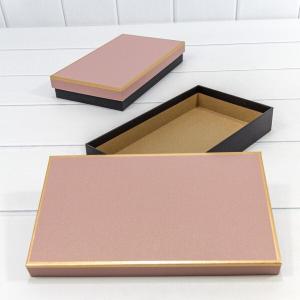 Подарочная коробка прямоугольник 24*14*4 см Под кошелек пудровый 447825