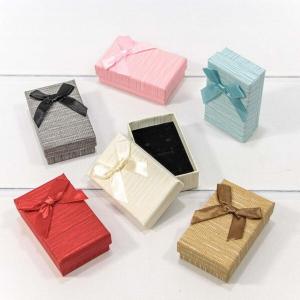 Подарочная коробка ювелирная 5*8*2.5 см Микс с бантом 440972