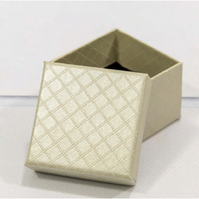 Подарочная коробка ювелирная Ромбики 5*5*3 см Бежевый 449788