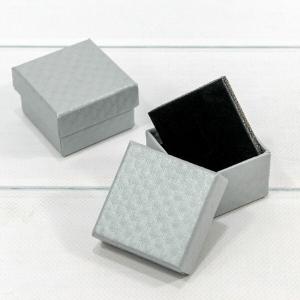 Подарочная коробка ювелирная Ромбики 5*5*3 см Серый 442535