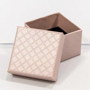 Подарочная коробка ювелирная Ромбики 5*5*3 см Светло-розовый 442534