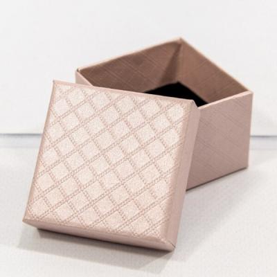 Подарочная коробка ювелирная Ромбики 5*5*3 см Светло-розовый 442534