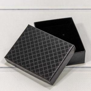 Подарочная коробка ювелирная Ромбики 9*7*3 см Черный 441085