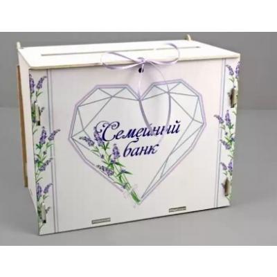 Подарочное кашпо деревянное 21.5*13.5*17.5 см Семейный банк Прованс 15456