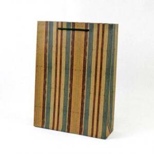 Подарочный крафт пакет 31.5х42х10 см Полосы 530352