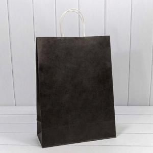 Подарочный крафт пакет 33х45х15 см Черный 446997