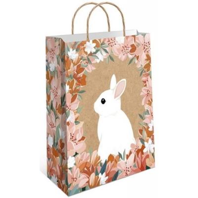 Подарочный крафт пакет с бумажной ручкой 18х23х10 см 50089