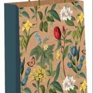 Подарочный крафт пакет с бумажной ручкой 18х23х10 см 50091