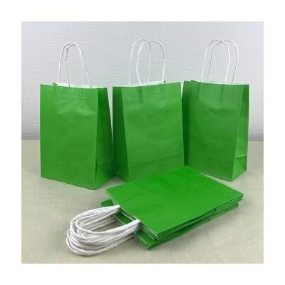 Подарочный крафт пакет с бумажной ручкой 21х27х11 см Салатовый 530570