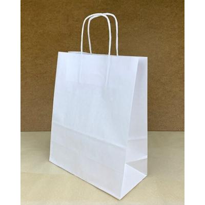 Подарочный крафт пакет с бумажной ручкой 25х31х11 см Белый 53818