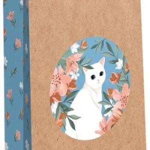 Подарочный крафт пакет с бумажной ручкой 26х32х12 см 50098