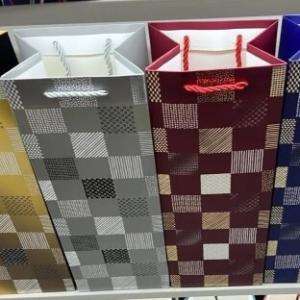 Подарочный пакет люкс бумажный 12х35х9 см 58655