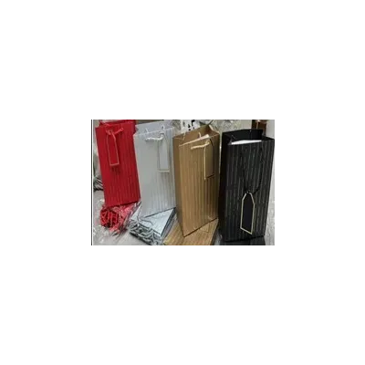 Подарочный пакет люкс бумажный 12х36х10 см Под бутылку 58545