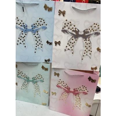 Подарочный пакет люкс бумажный 18х23х10 см 58549