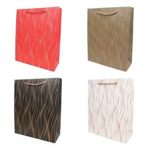 Подарочный пакет люкс бумажный 18х23х10 см 58677