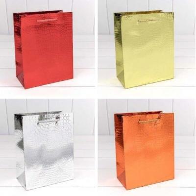 Подарочный пакет люкс бумажный 18х23х10 см Кожа крокодила 449867