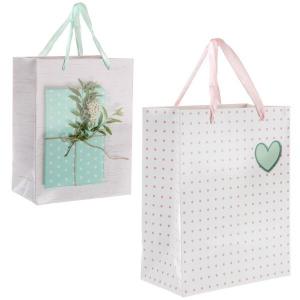 Подарочный пакет люкс бумажный 18х23х10 см Сердечко/подарок 550368