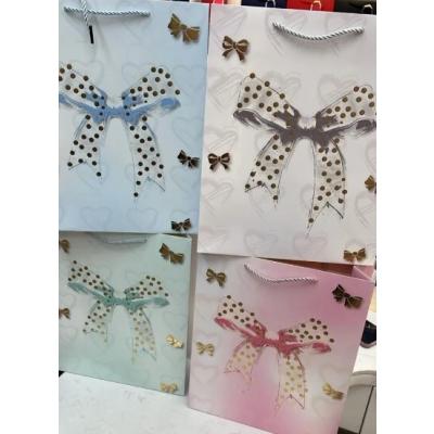 Подарочный пакет люкс бумажный 26х32х10 см 58576