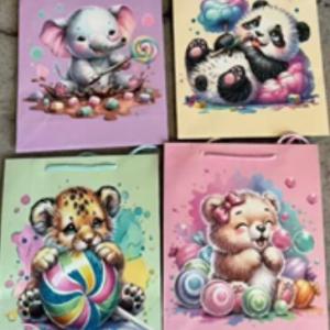 Подарочный пакет люкс бумажный 26х32х10 см Детский 58680