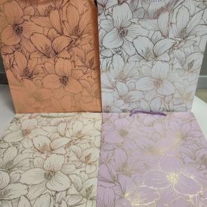 Подарочный пакет люкс бумажный 31х42х12 см Цветы 58462