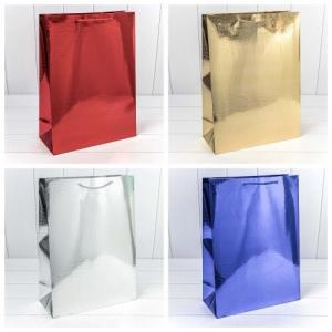 Подарочный пакет люкс бумажный 32х45х12 см Кожа крокодила 441158