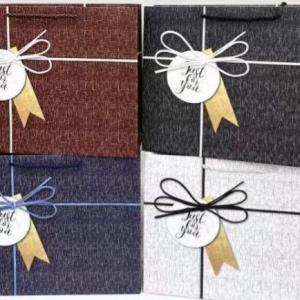 Подарочный пакет люкс бумажный 42х31х12 см 58541