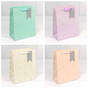 Подарочный пакет люкс бумажный с тиснением 18х23х10 см Экслюзив 440024