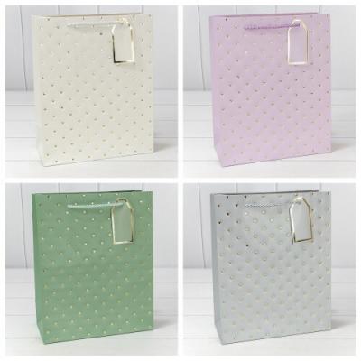 Подарочный пакет люкс бумажный с тиснением 26х32х12 см Сердечки (микс) 445138