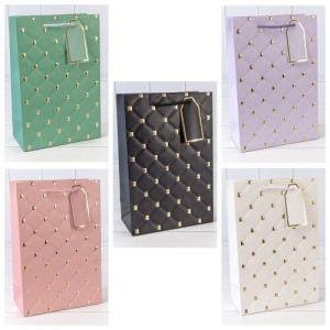 Подарочный пакет люкс бумажный с тиснением 31х42х12 Микс 441506