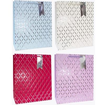 Подарочный пакет люкс бумажный с тиснением 31х42х12 см 58616