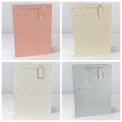 Подарочный пакет люкс бумажный с тиснением 31х42х12 см Цветочки (микс) 445140