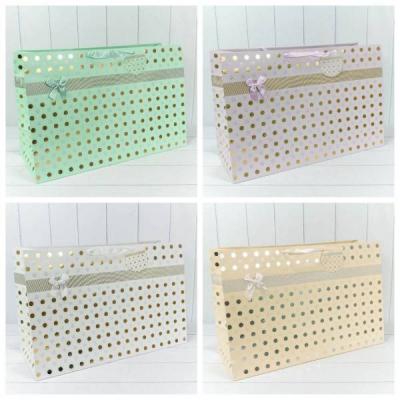 Подарочный пакет люкс бумажный с тиснением 64х42х15 см Леди 440041