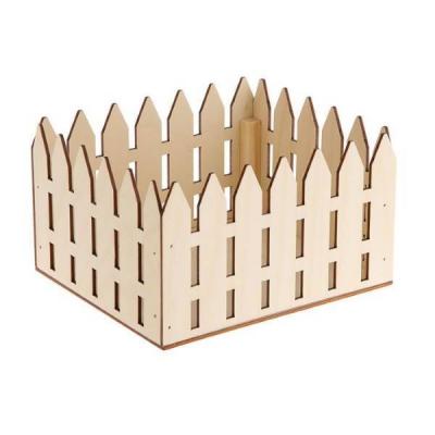 Подарочный ящик 18*15*9 см Забор неокрашенный 23056