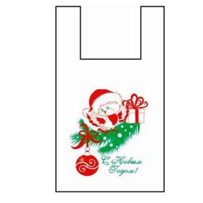 Полиэтиленовый пакет майка ПНД 12 мкм 28+16х50 см Птичка 100 шт