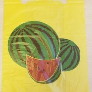 Полиэтиленовый пакет майка ПНД 20 мкм 31+18х60 см Арбуз желтый 100 шт