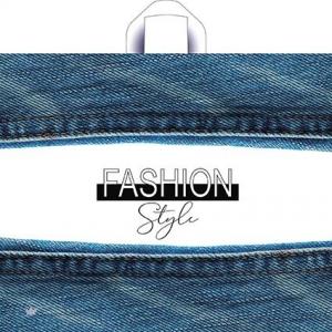 Полиэтиленовый пакет ПВД с петлевой ручкой 60 мкм 60х50 см Стиль Джинс 25 шт