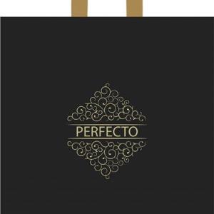 Полиэтиленовый пакет ПВД с петлевой ручкой 95 мкм 42х46 см Перфекто Матовый шик 25 шт