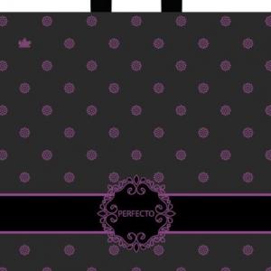 Полиэтиленовый пакет ПВД с петлевой ручкой 95 мкм 42х46 см Перфекто Роз 25 шт